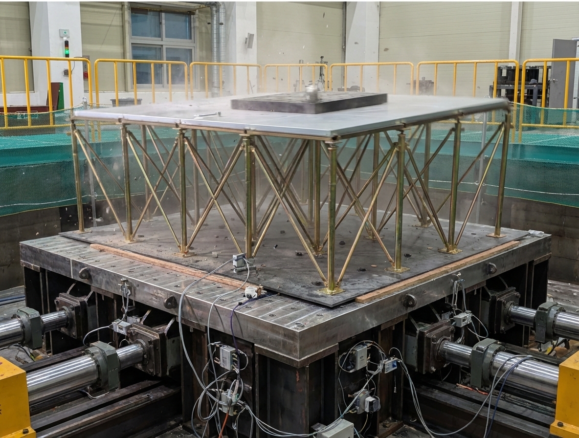System-level seismic test of raised access floor using shaking table